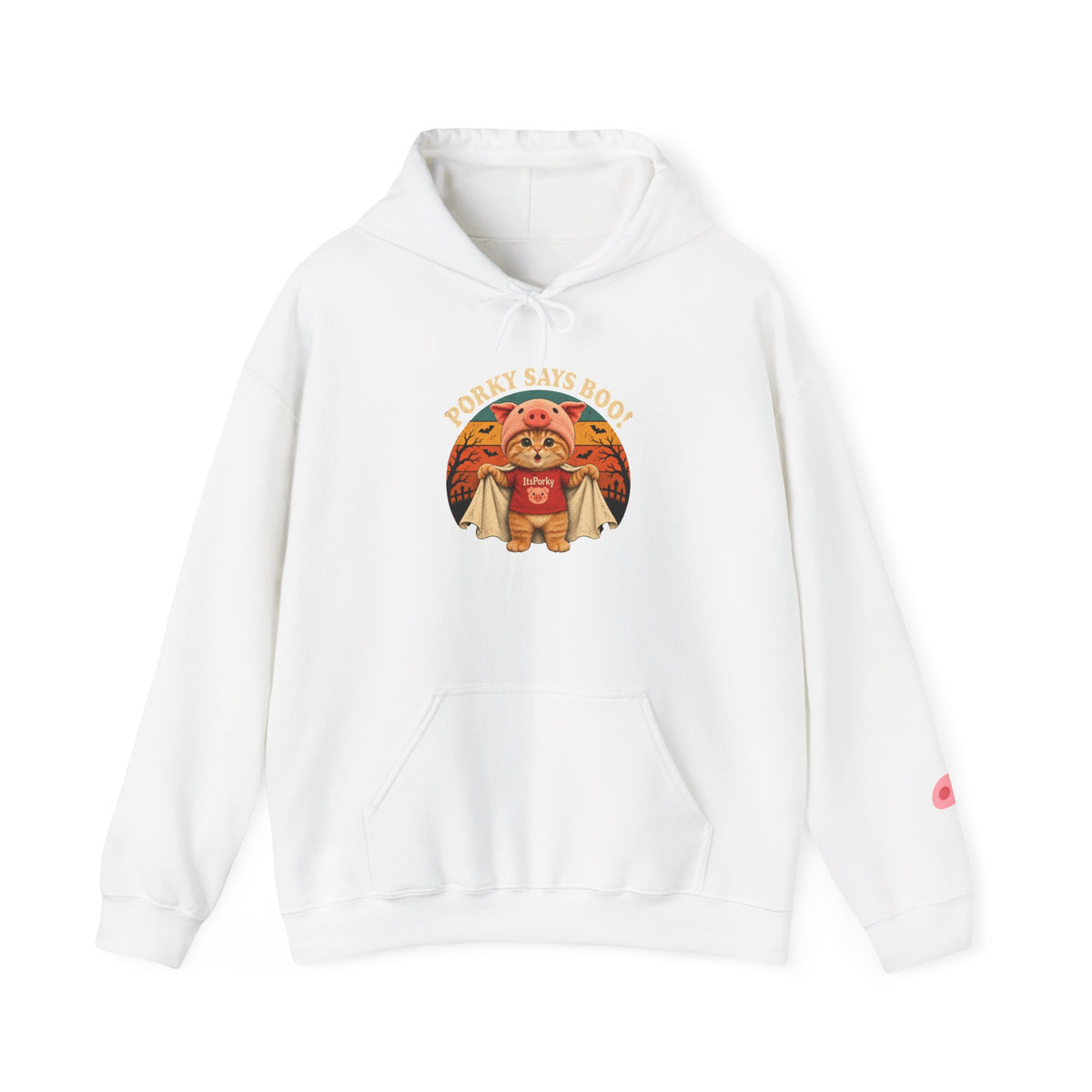 Porky Says BOO! Halloween Unisex Hoodie