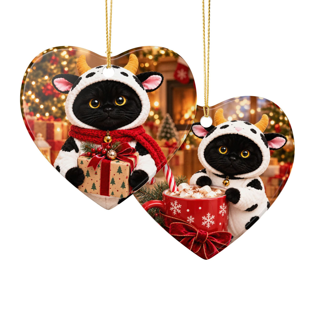 MooMoo's Christmas Magic Ornament – Double Sided
