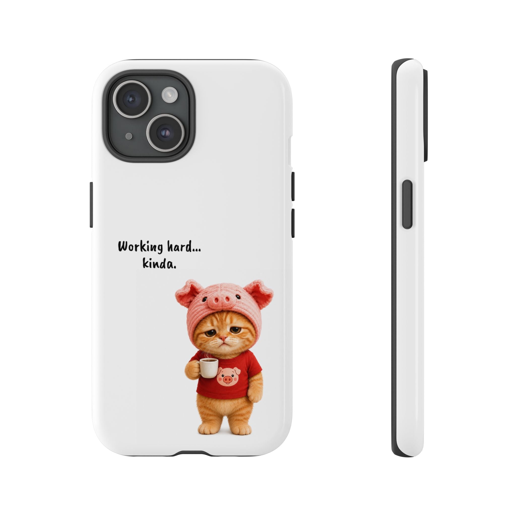 Porky Phone Case — Working Hard… Kinda