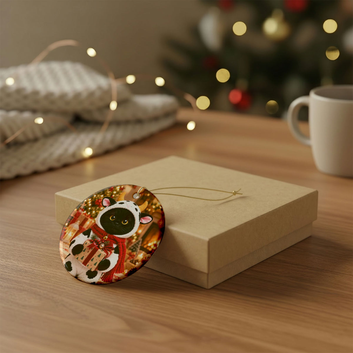 MooMoo's Christmas Magic Ornament – Double Sided