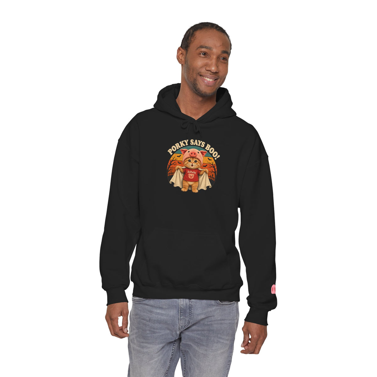 Porky Says BOO! Halloween Unisex Hoodie