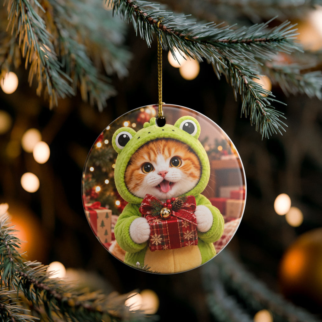Froggy's Christmas Magic Ornament – Double Sided