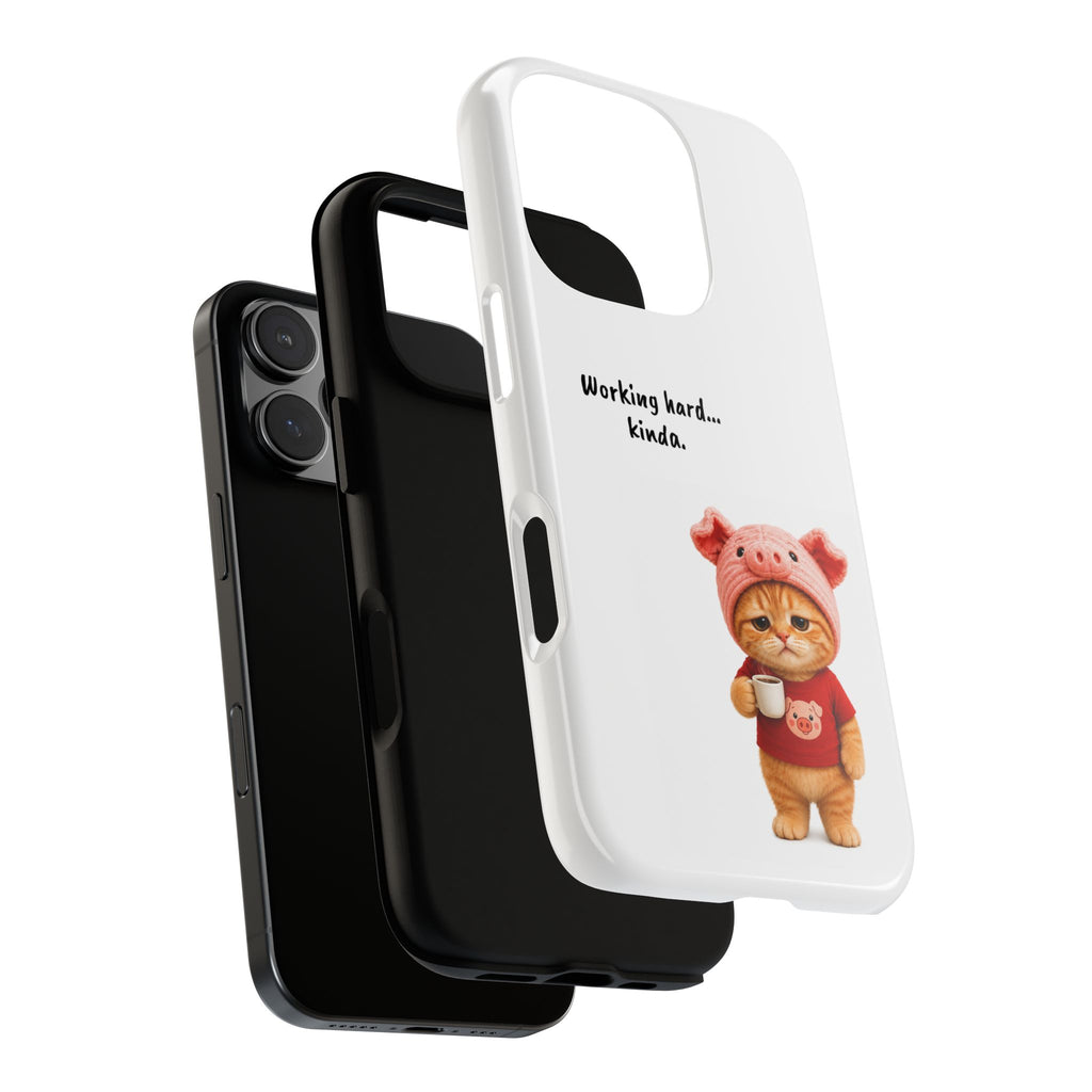 Porky Phone Case — Working Hard… Kinda
