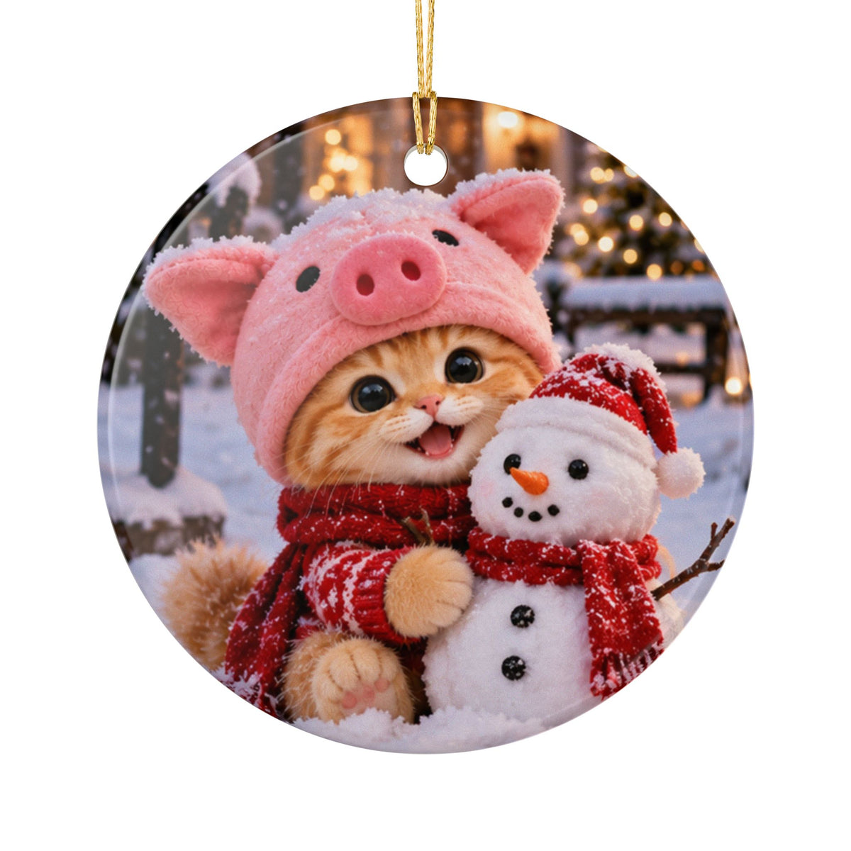 Porky's Christmas Magic Ornament – Double Sided
