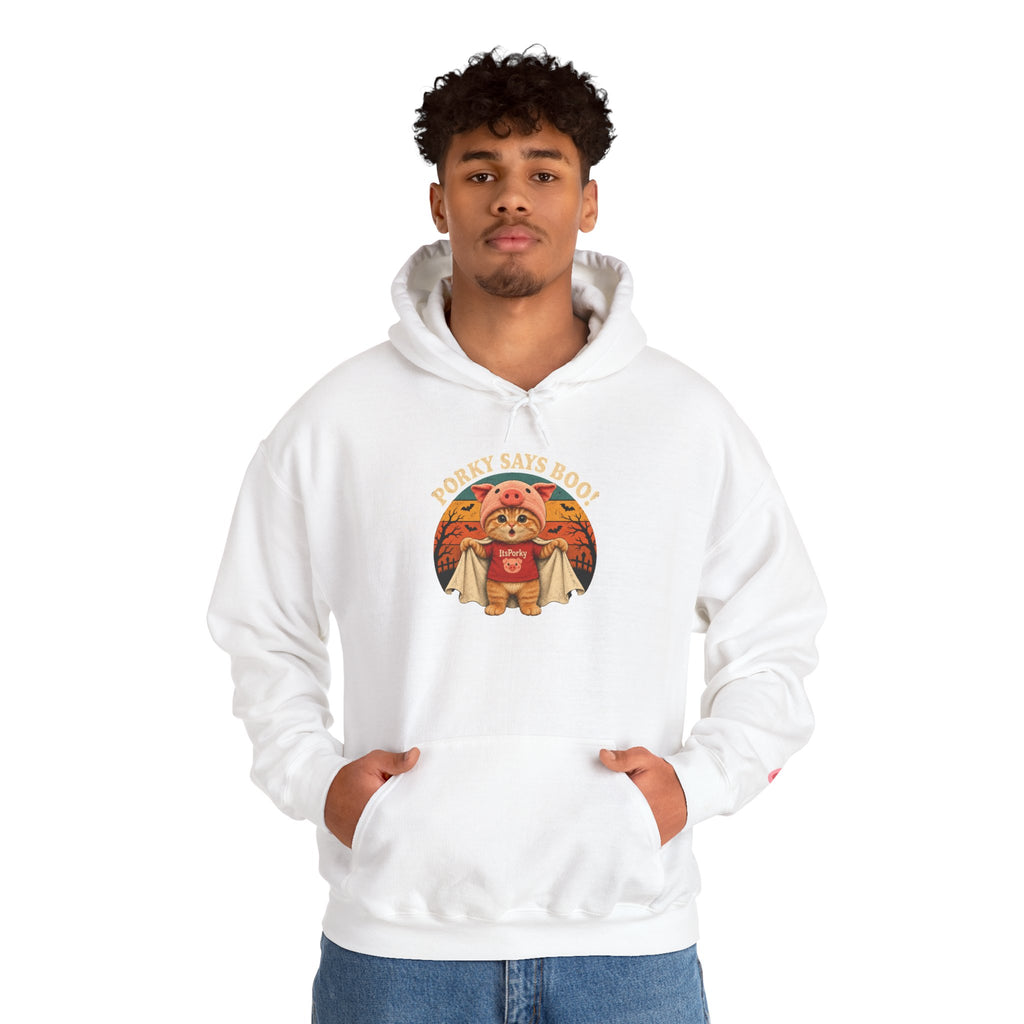 Porky Says BOO! Halloween Unisex Hoodie