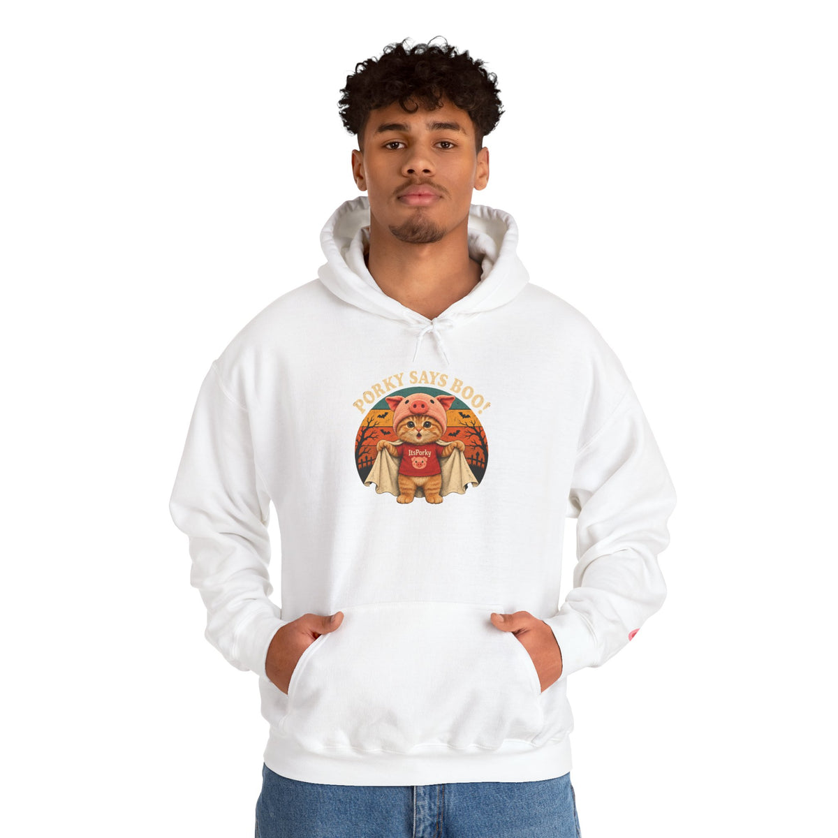 Porky Says BOO! Halloween Unisex Hoodie