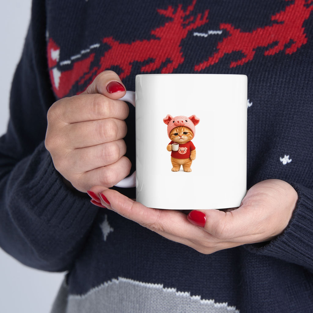 Working Hard… Kinda — White Ceramic Mug