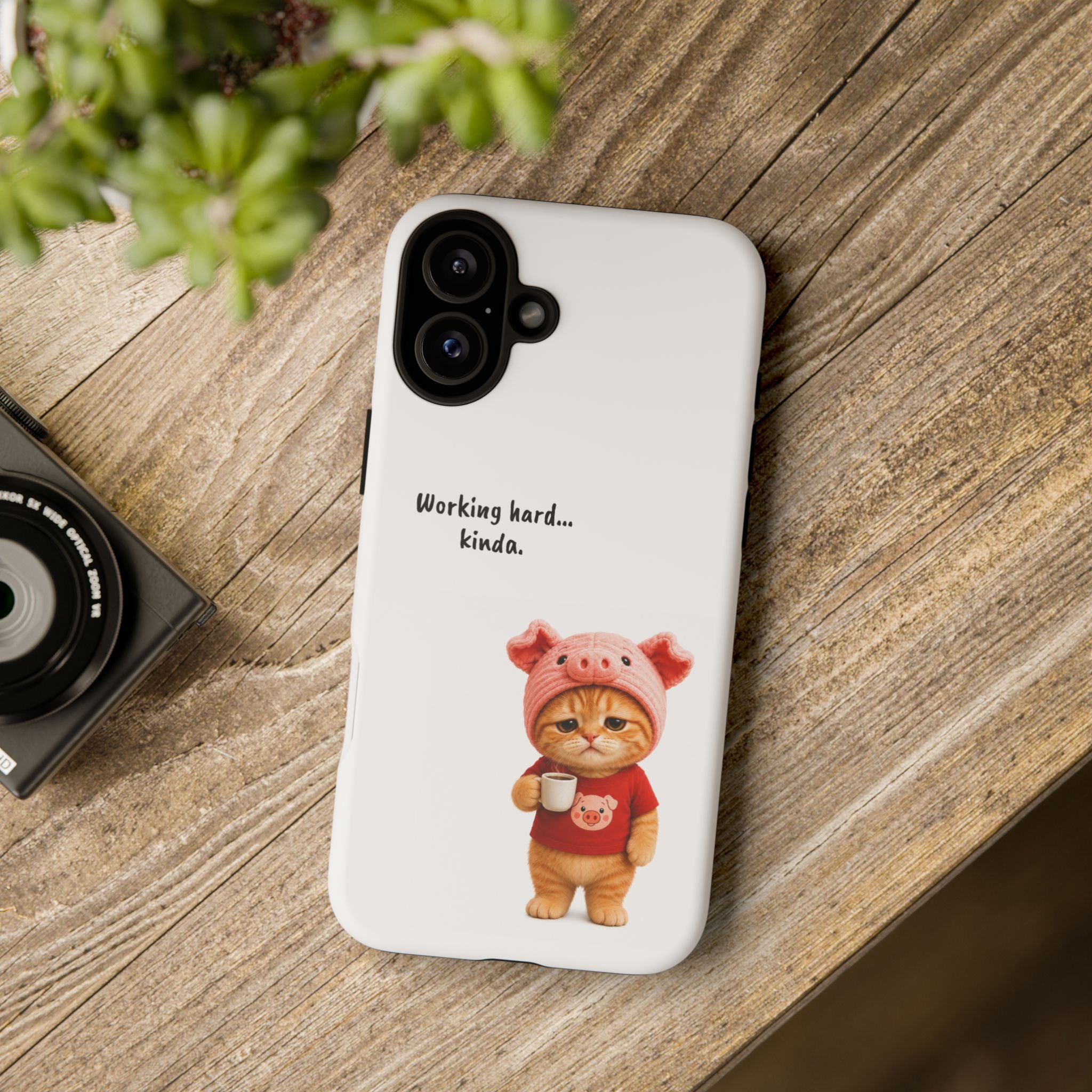 Porky Phone Case — Working Hard… Kinda