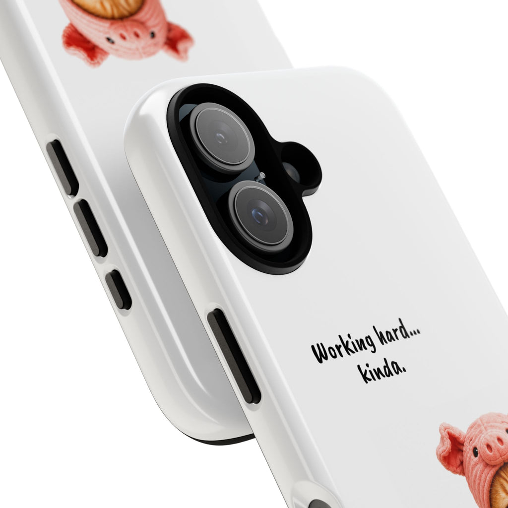 Porky Phone Case — Working Hard… Kinda