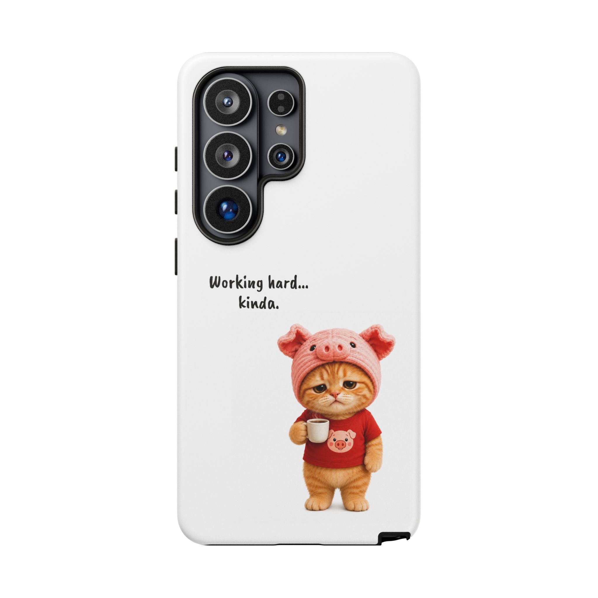 Porky Phone Case — Working Hard… Kinda