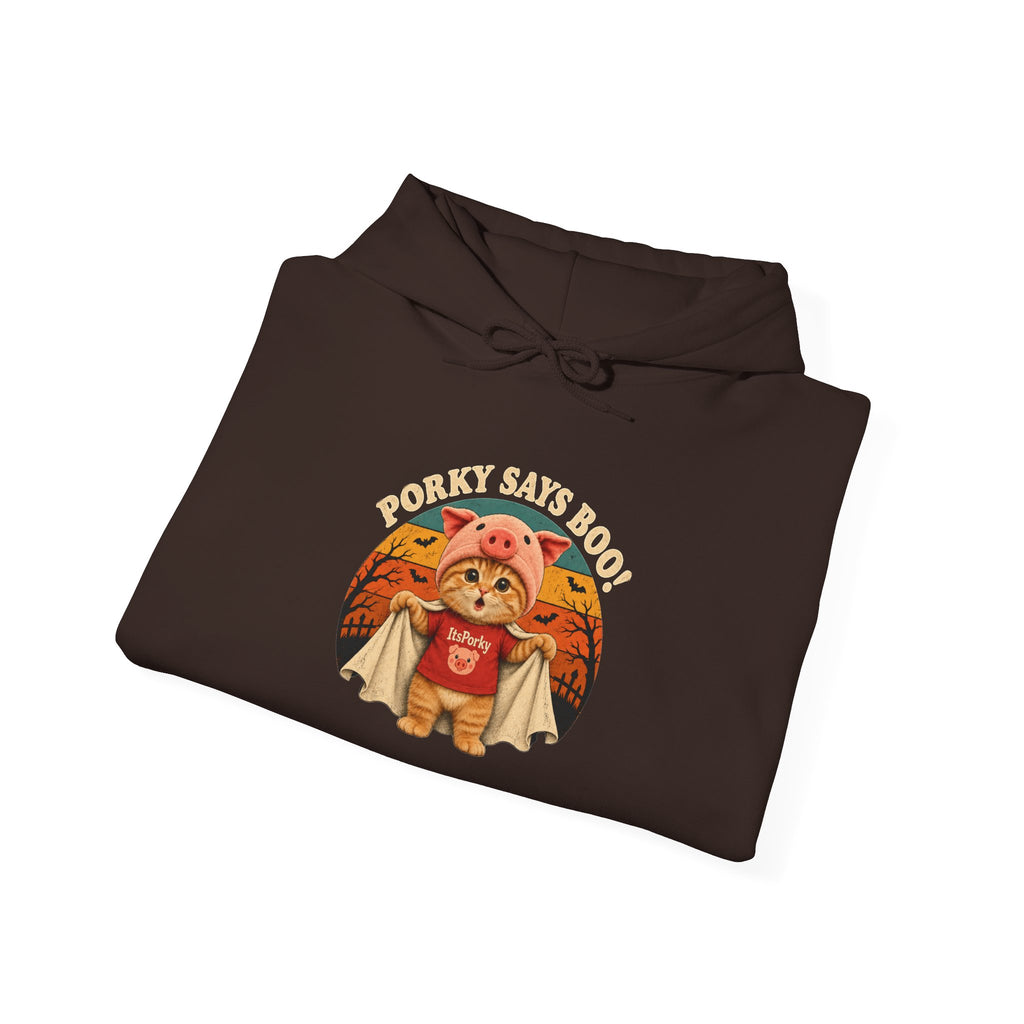 Porky Says BOO! Halloween Unisex Hoodie