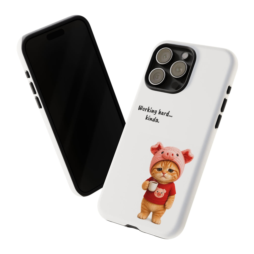 Porky Phone Case — Working Hard… Kinda