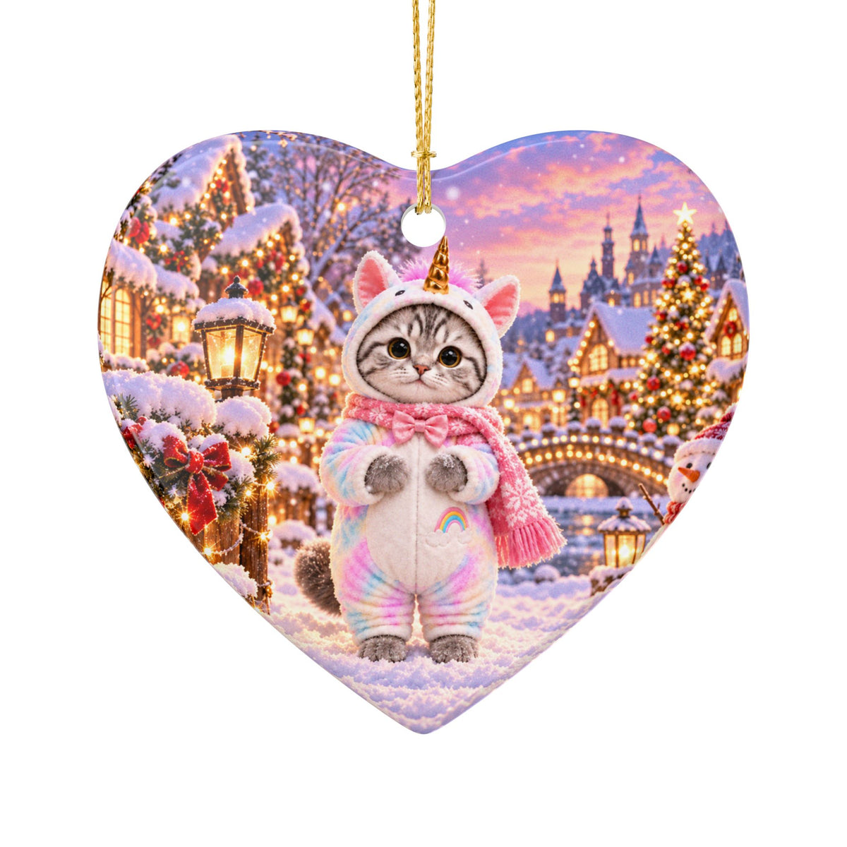 Uni's Christmas Magic Ornament – Double Sided