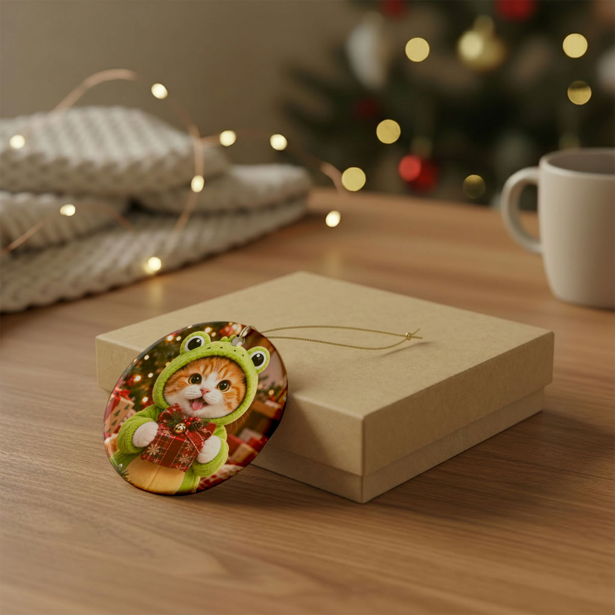 Froggy's Christmas Magic Ornament – Double Sided