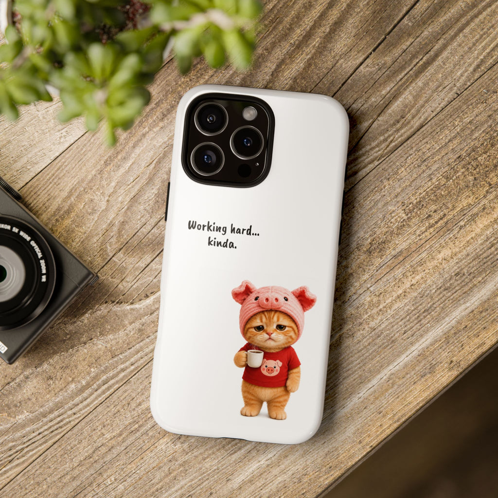 Porky Phone Case — Working Hard… Kinda