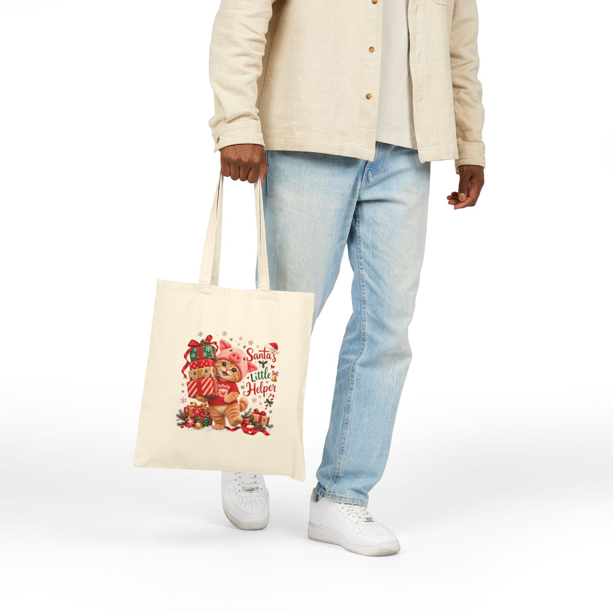 Porky's Christmas Canvas Tote Bag