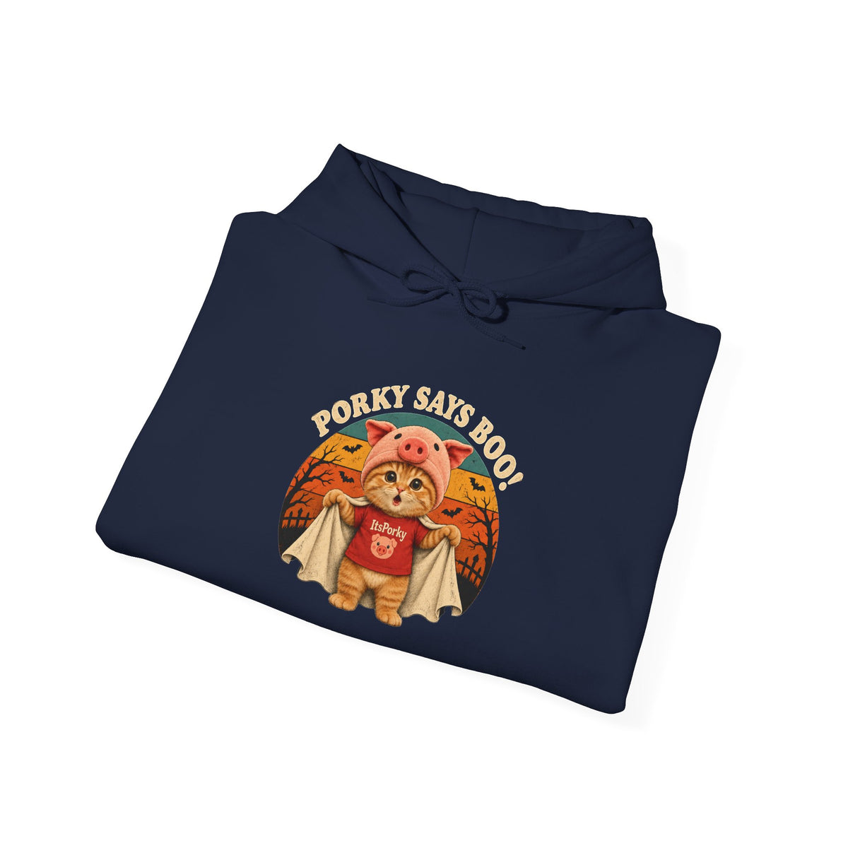 Porky Says BOO! Halloween Unisex Hoodie