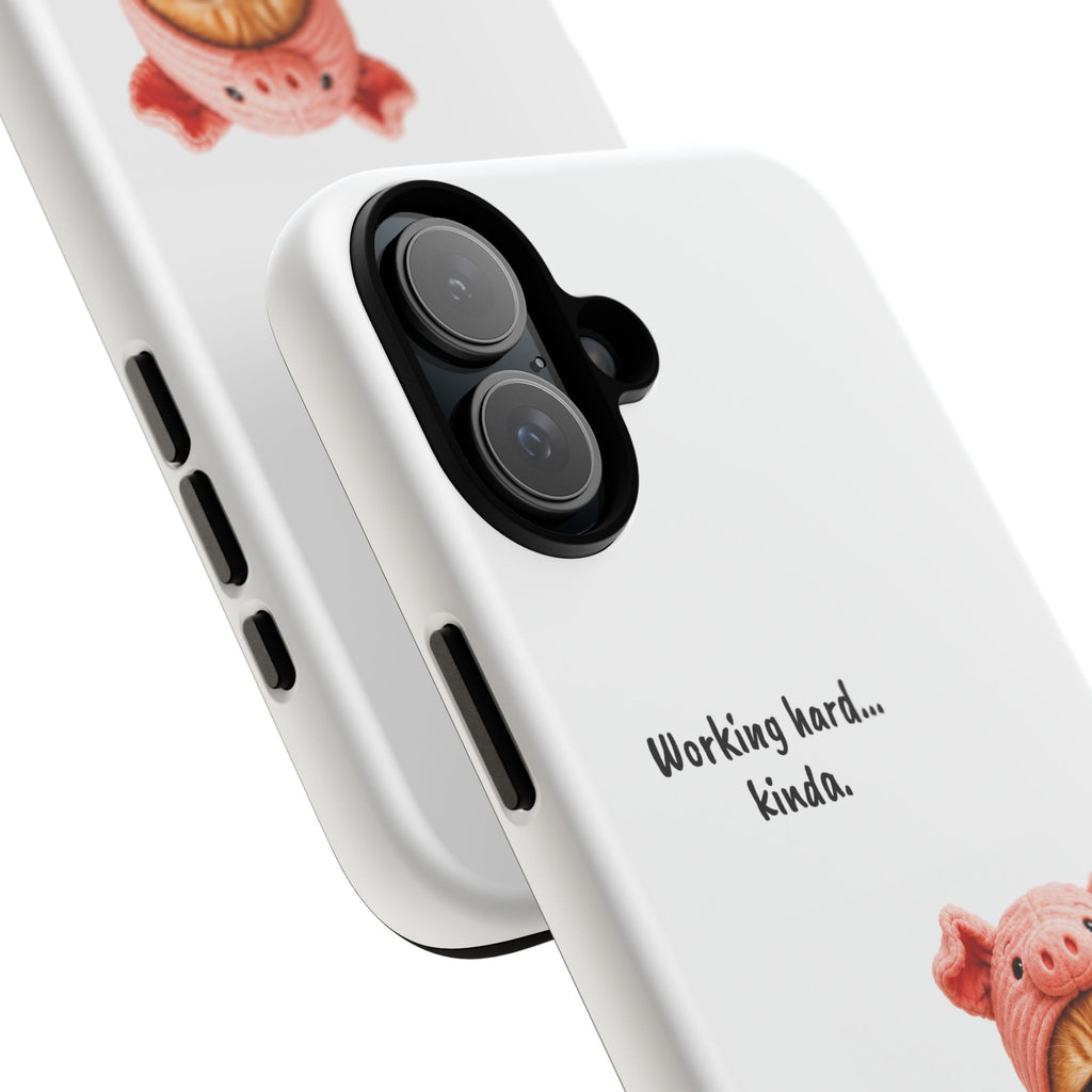 Porky Phone Case — Working Hard… Kinda