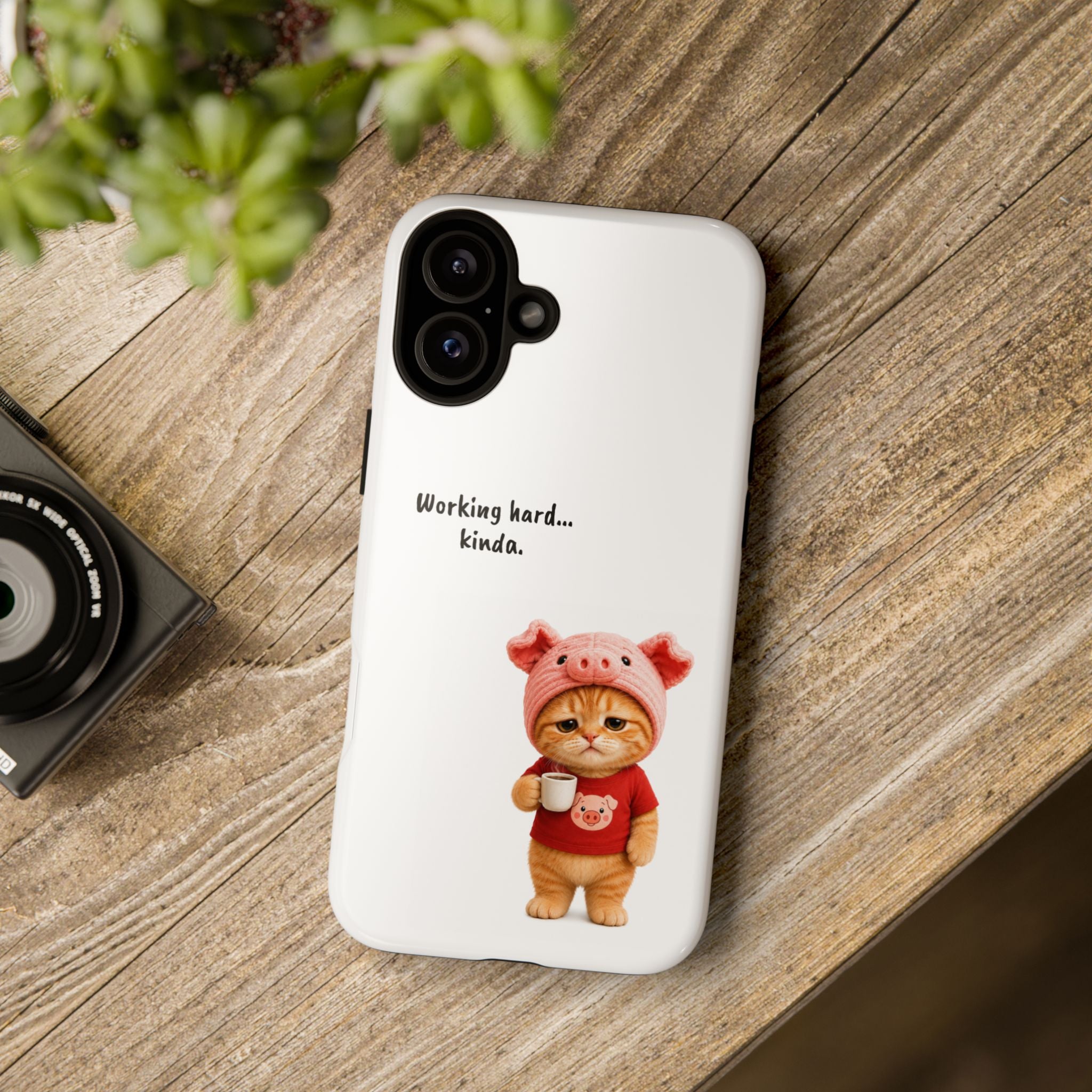Porky Phone Case — Working Hard… Kinda