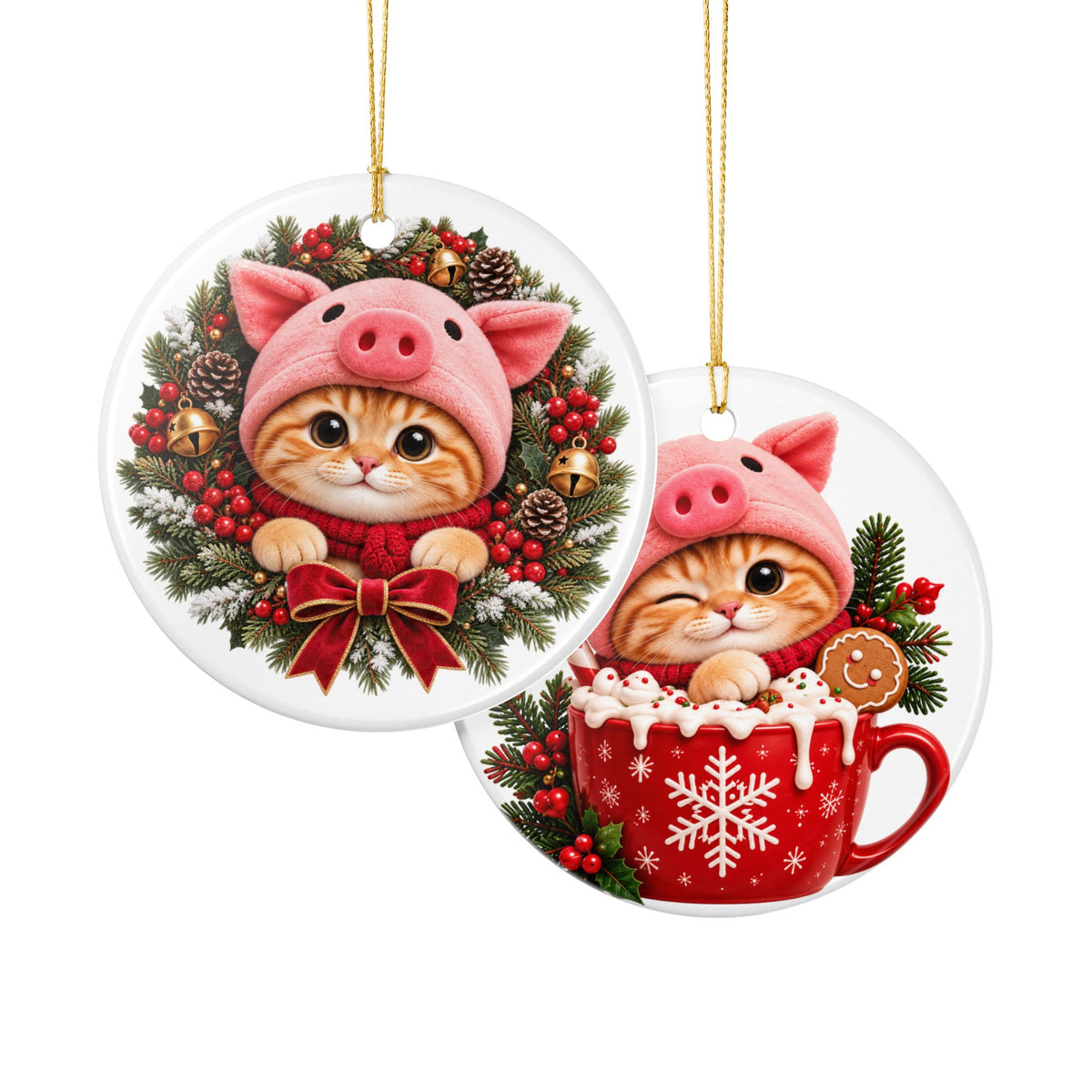 Porky's Christmas Magic Ornament – Double Sided