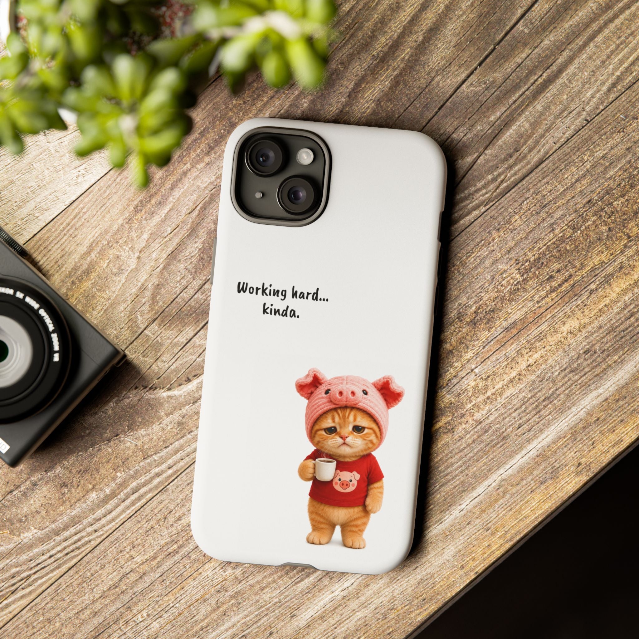 Porky Phone Case — Working Hard… Kinda