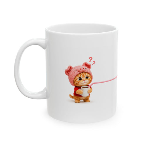 Who’s Drinking My Coffee? — Porky & MooMoo Mug