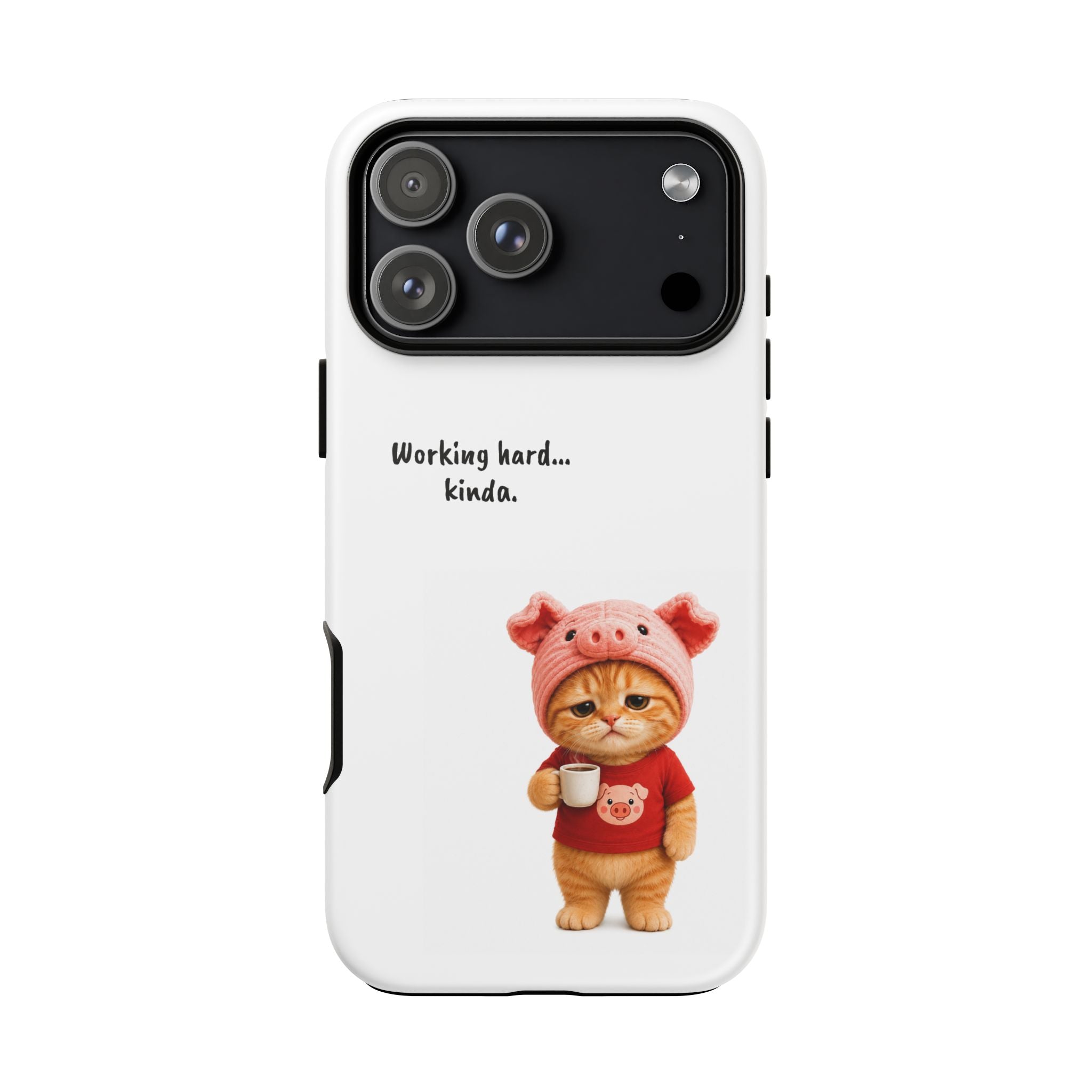 Porky Phone Case — Working Hard… Kinda