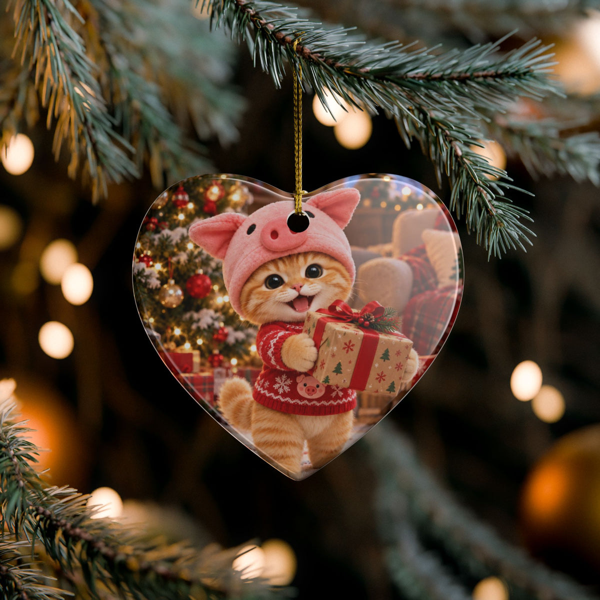Porky's Christmas Magic Ornament – Double Sided