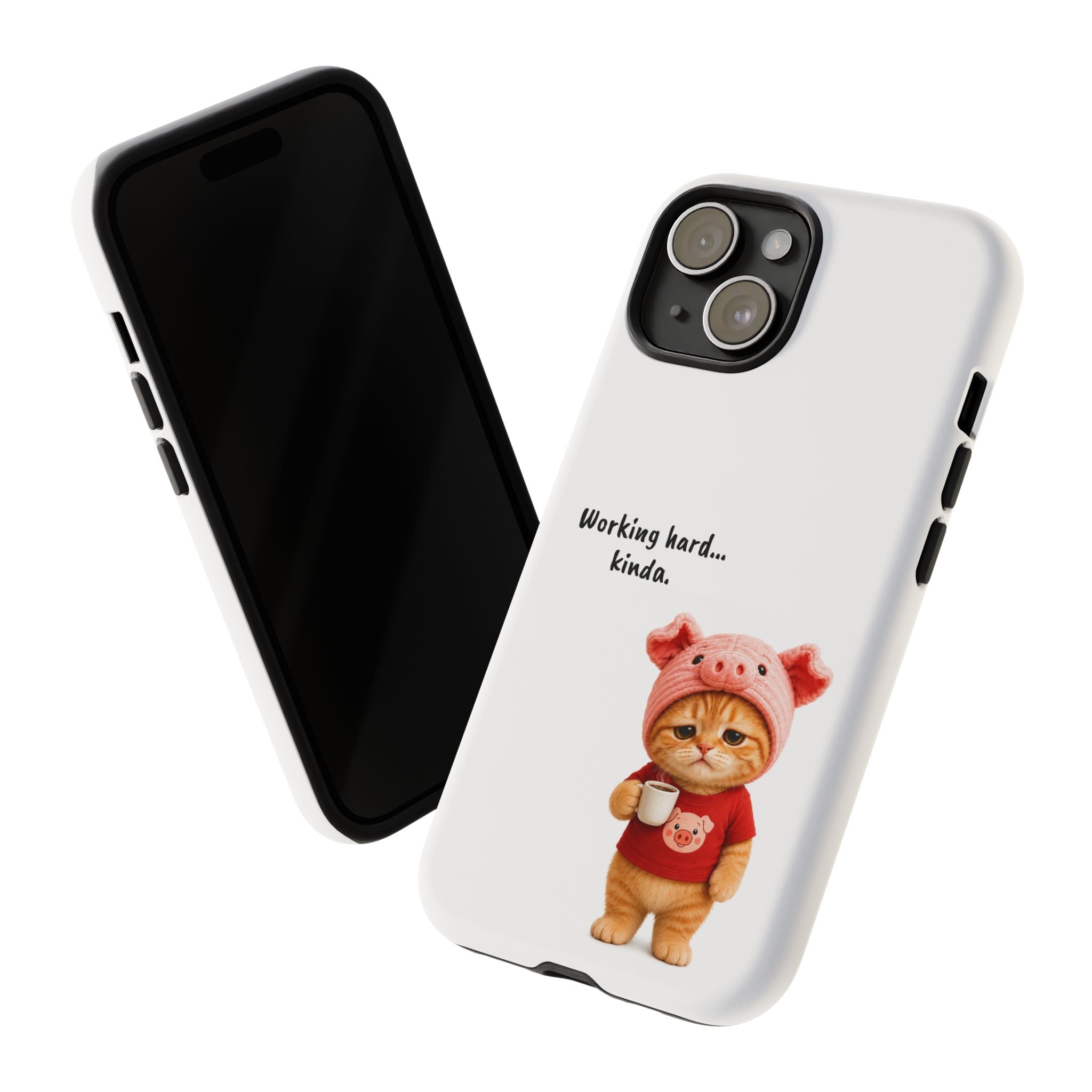 Porky Phone Case — Working Hard… Kinda