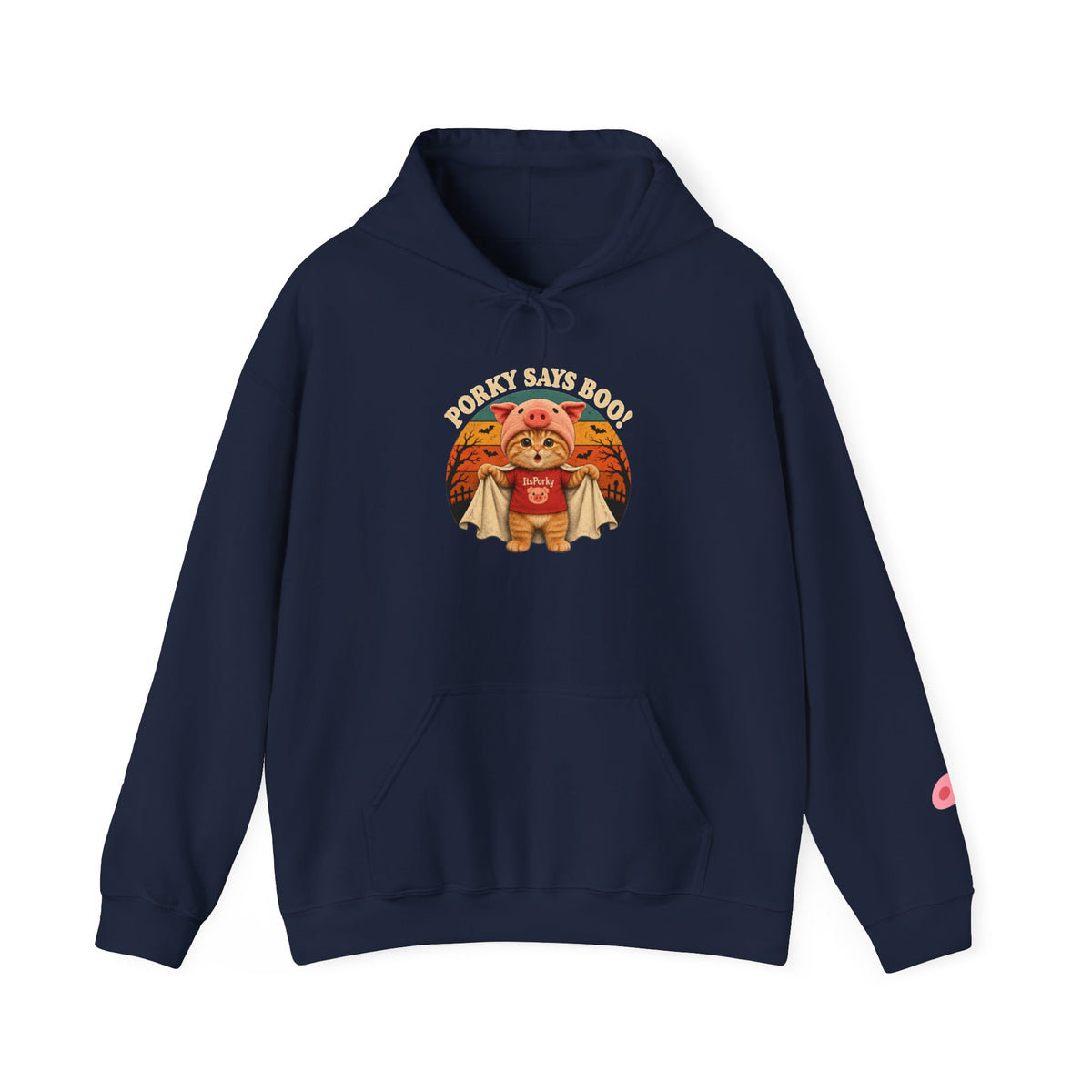 Porky Says BOO! Halloween Unisex Hoodie