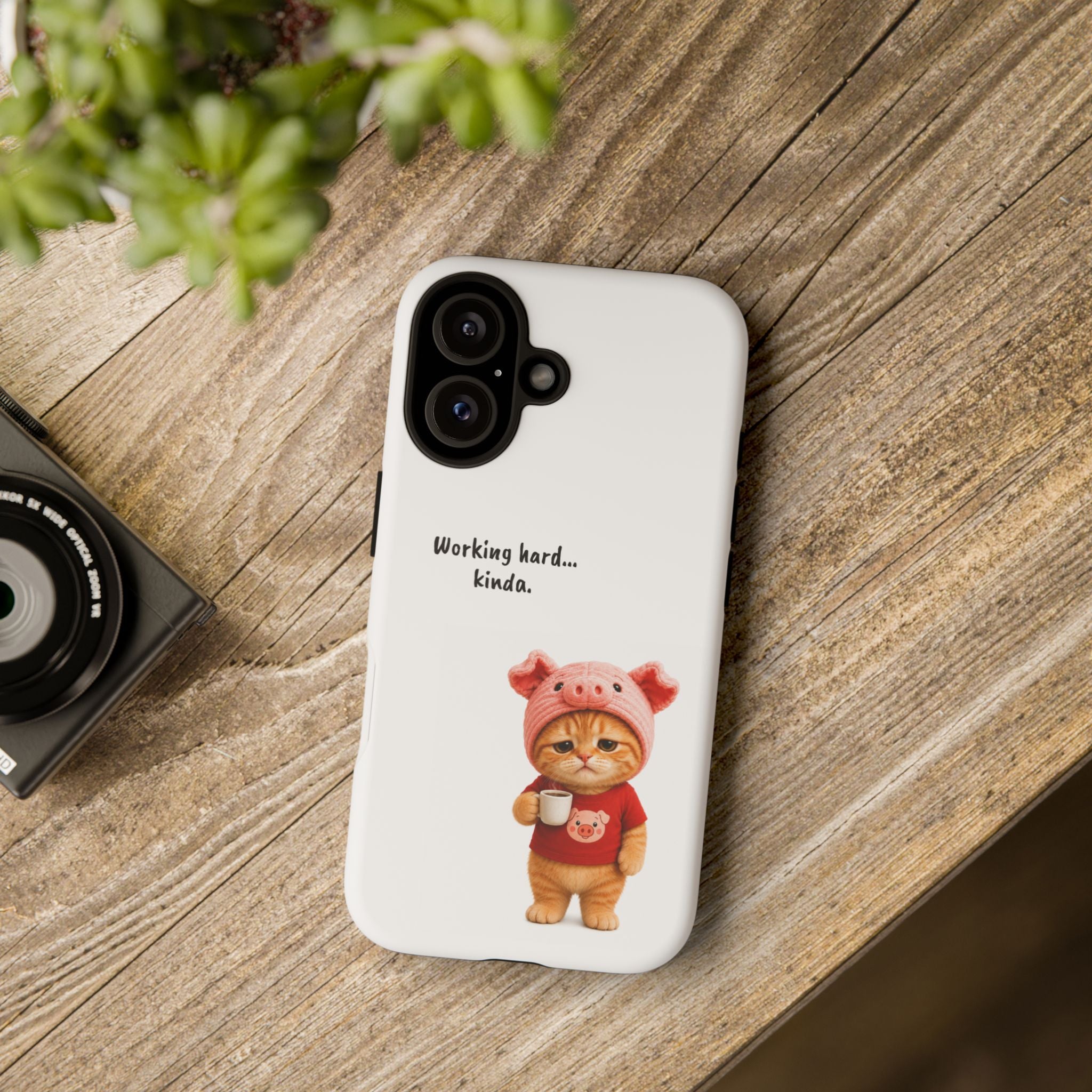 Porky Phone Case — Working Hard… Kinda