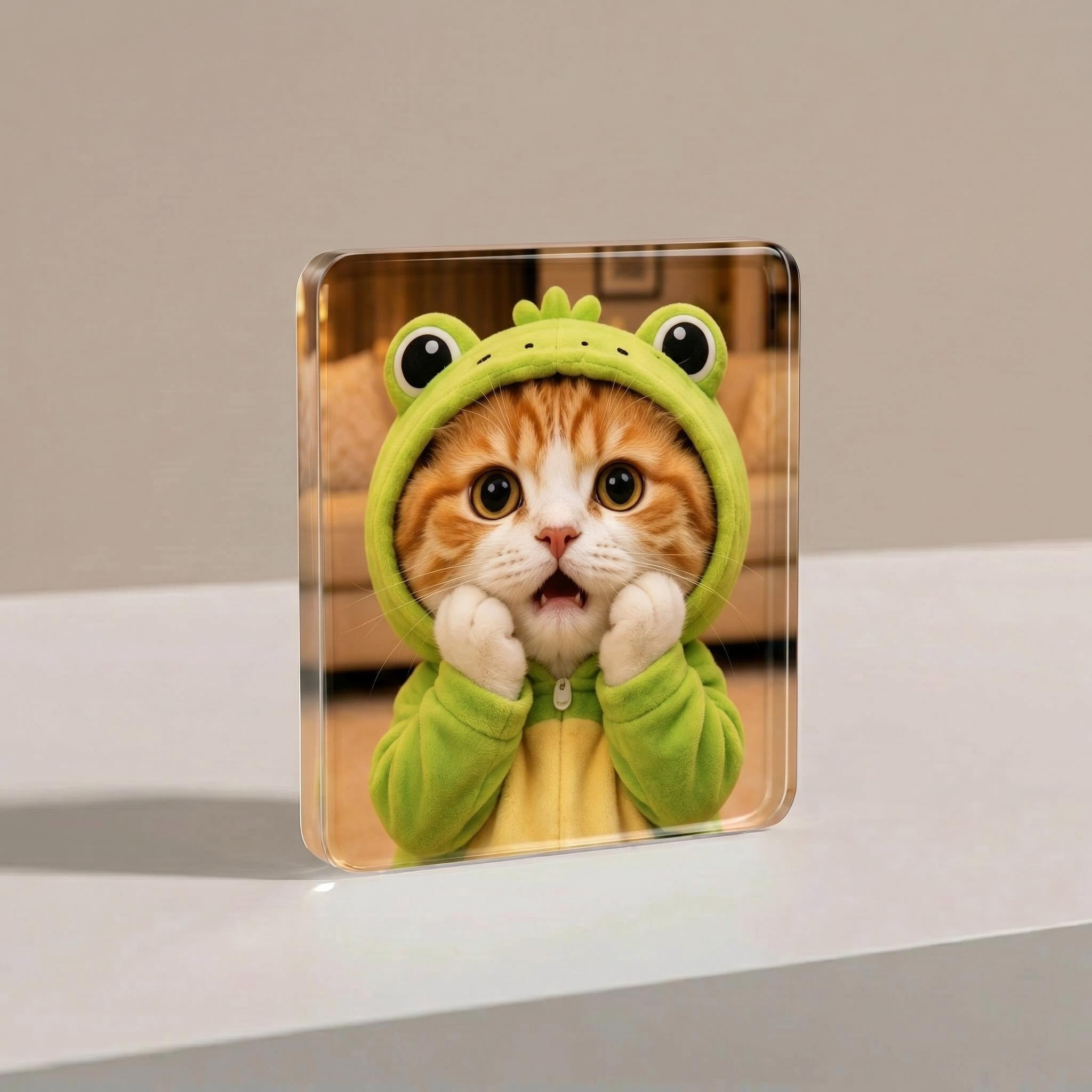 Porky & Friends Cute Cat Acrylic Magnets