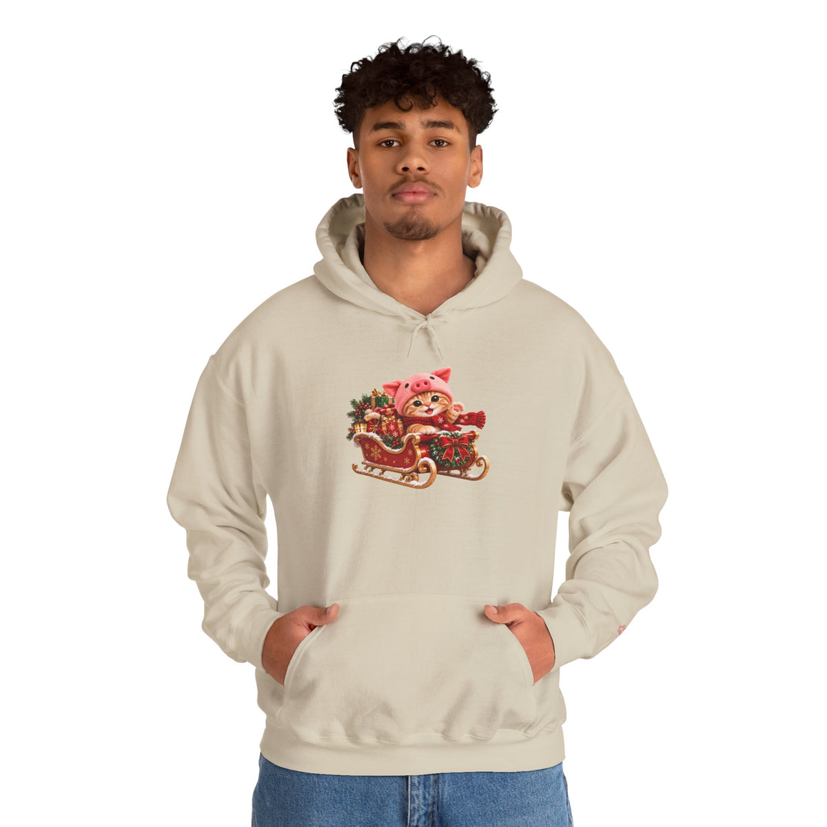 Porky's Christmas Sleigh – Unisex Christmas Hoodie