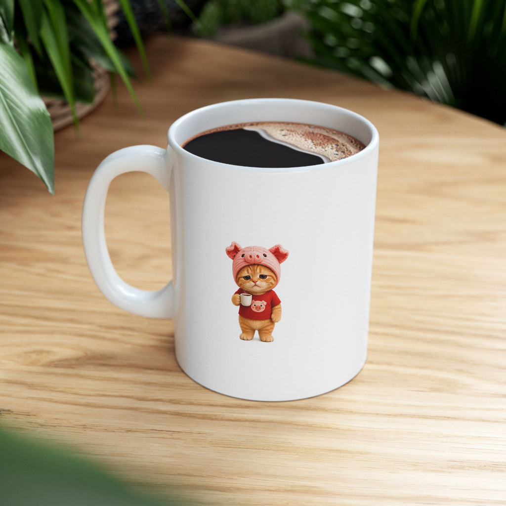 Working Hard… Kinda — White Ceramic Mug