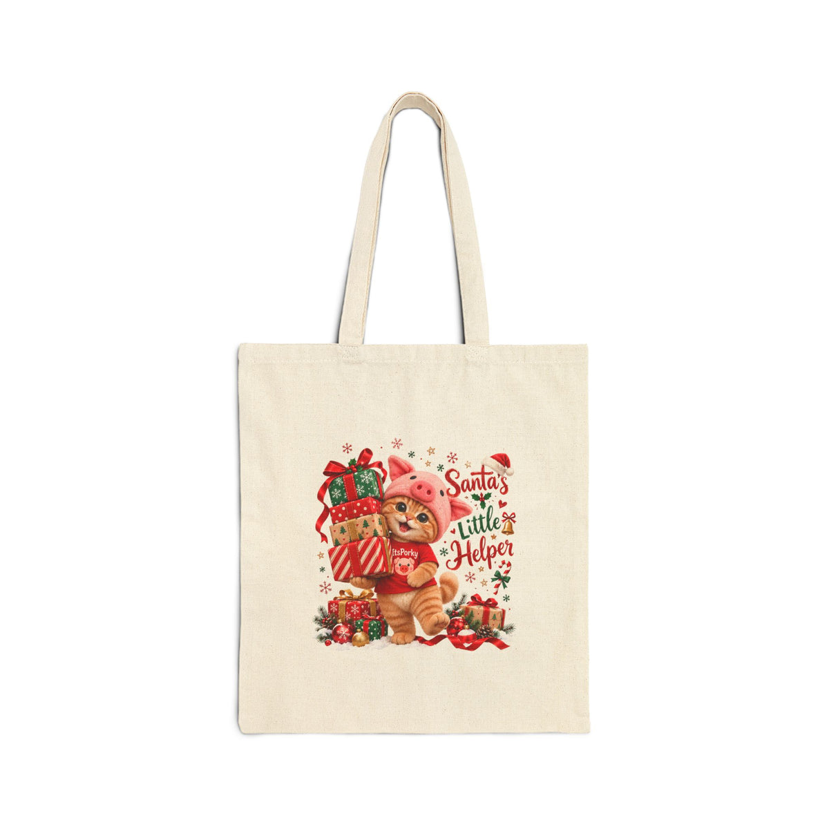 Porky's Christmas Canvas Tote Bag