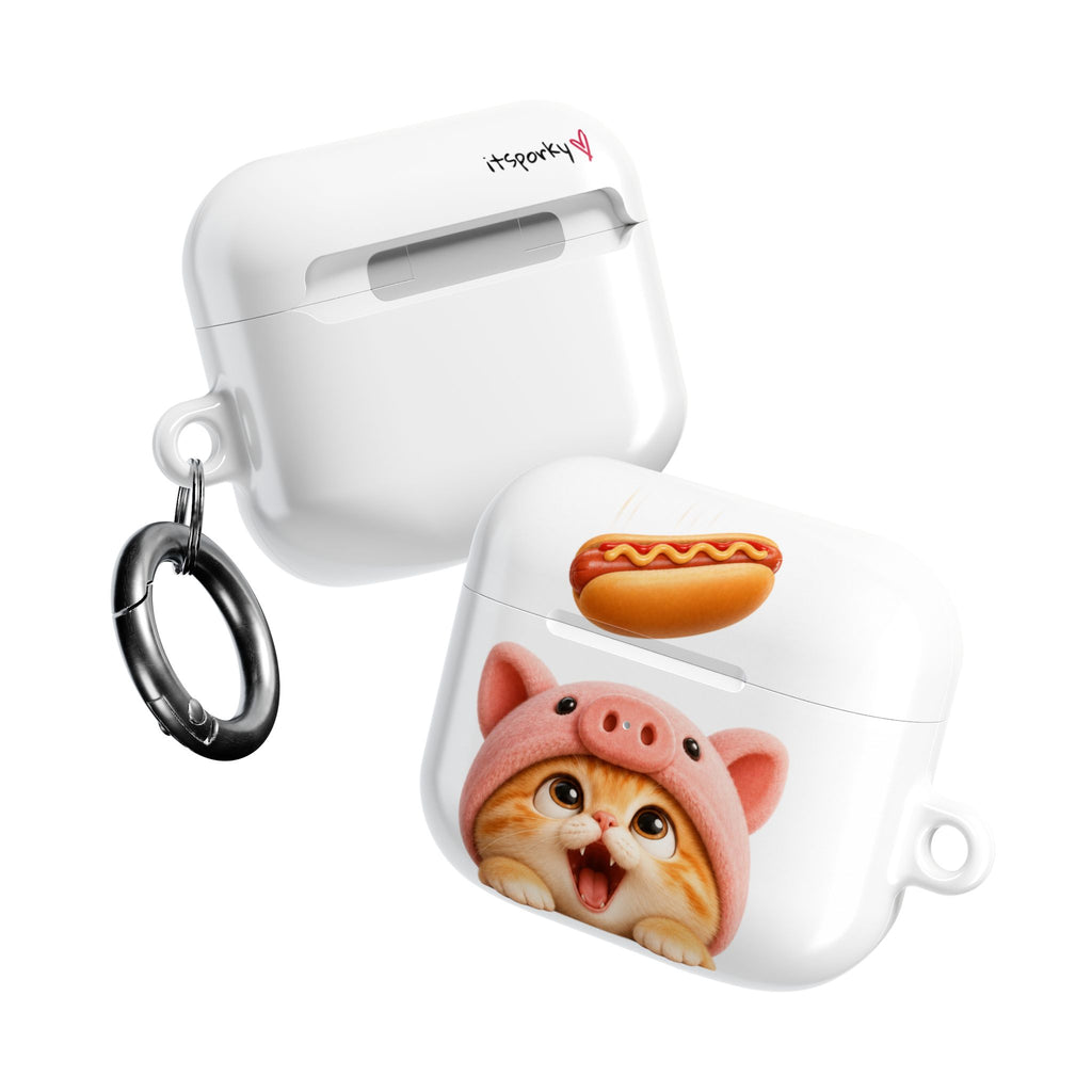 Porky Hot Dog Catch — AirPods Case
