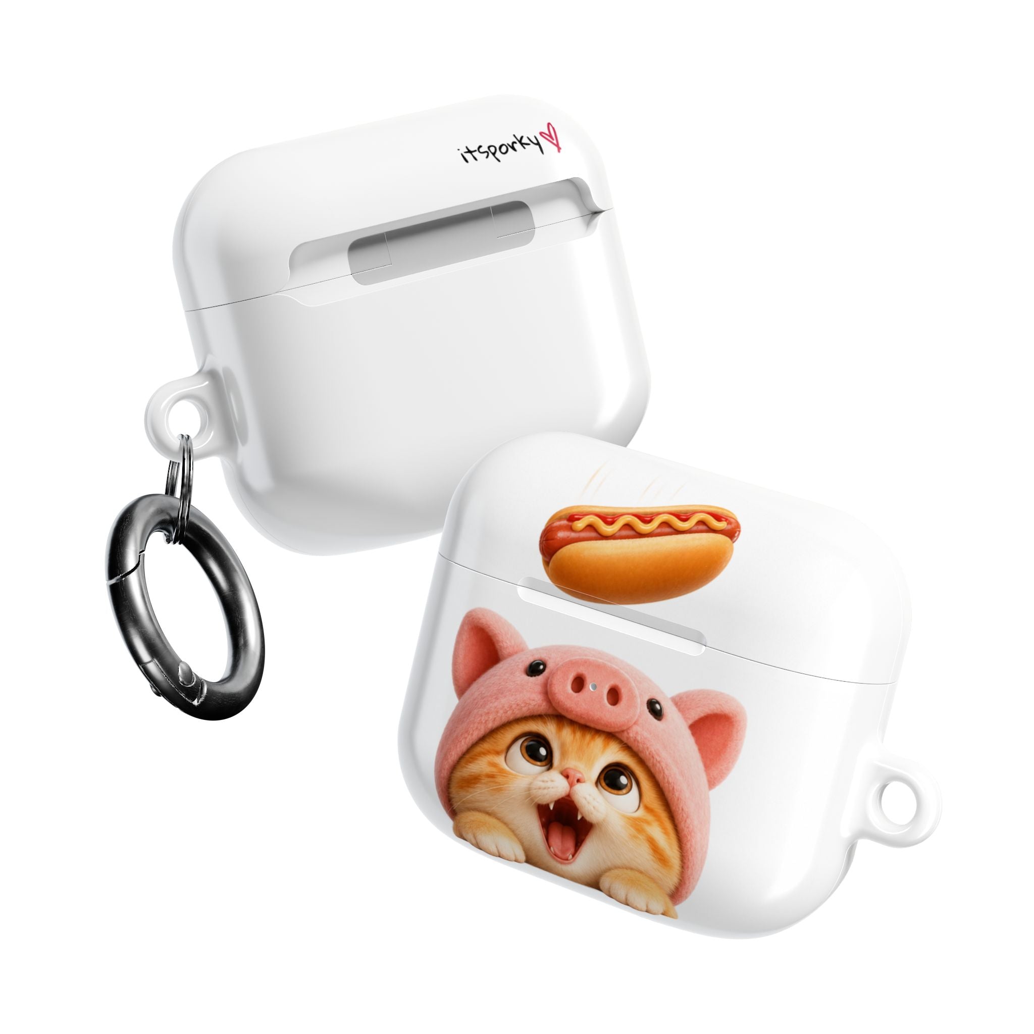 Porky Hot Dog Catch — AirPods Case