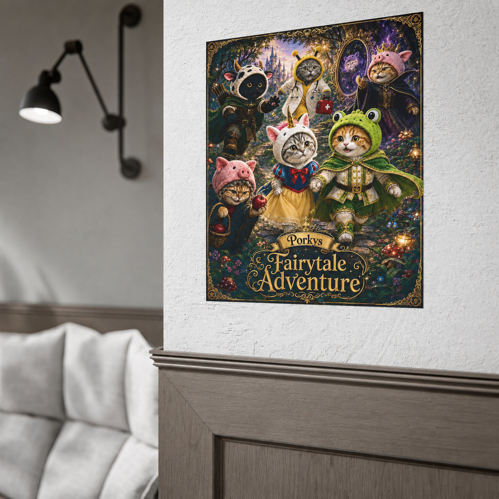 "Porkys Fairytale Adventure" - Rolled Poster