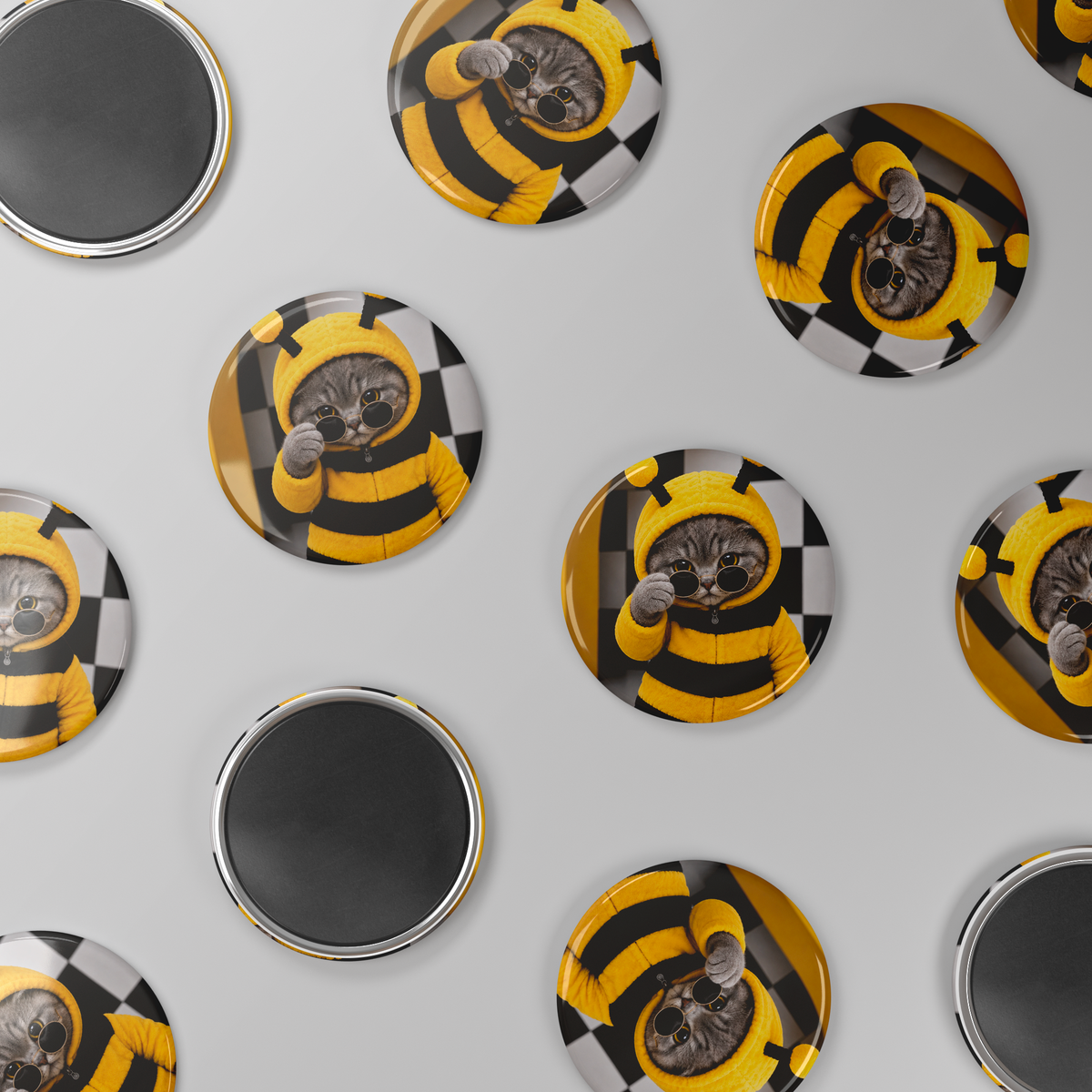 Buzzy_Bee_Round_Button_Magnet_RoundButtonMagnet_Scatter_Mockup.png_16050563