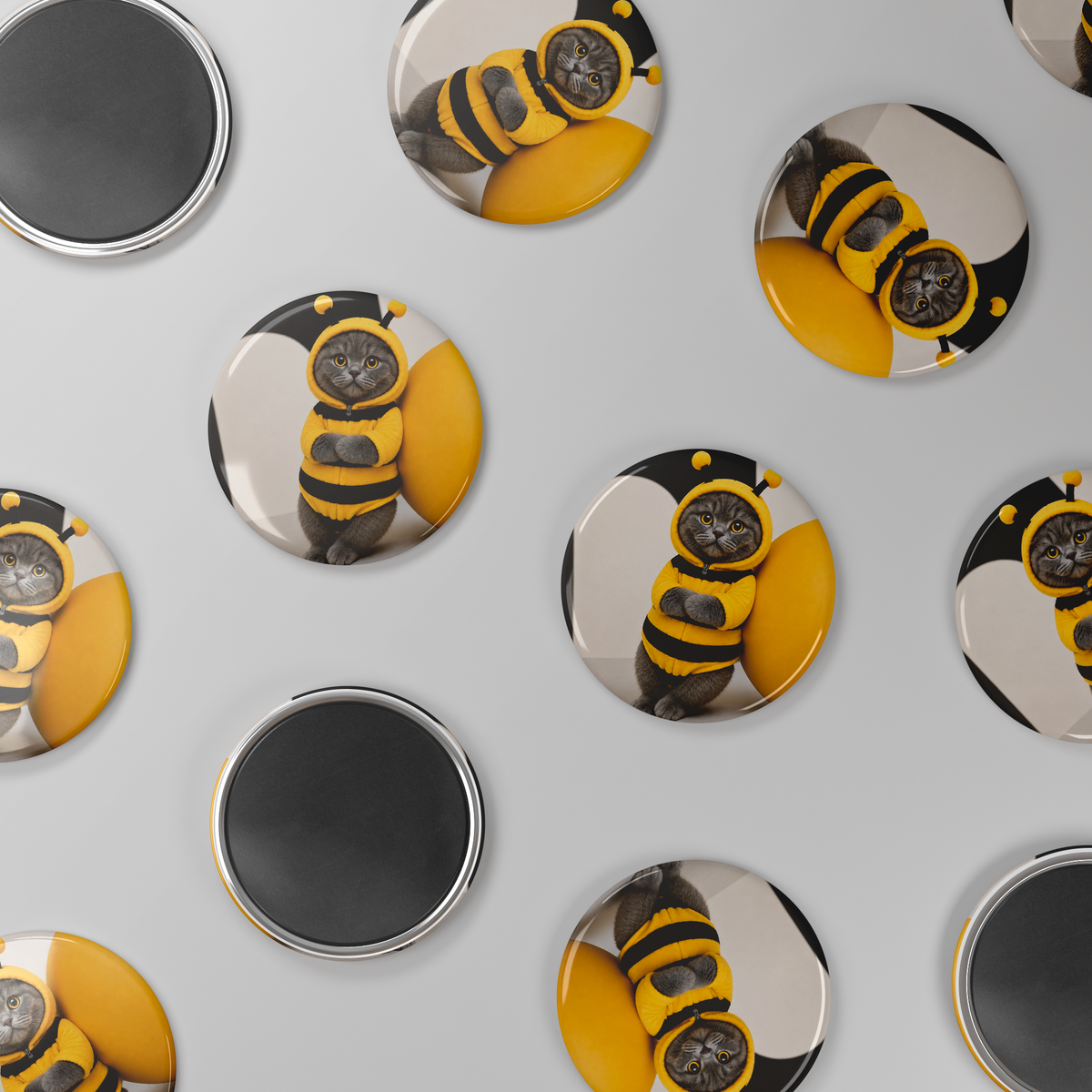 Buzzy_Bee_Round_Button_Magnet_RoundButtonMagnet_Scatter_Mockup.png_16050570