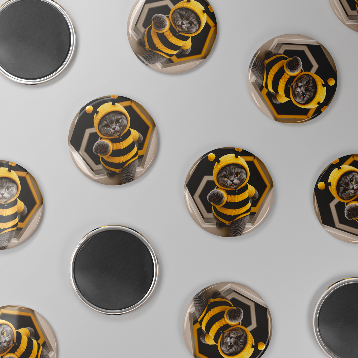 Buzzy_Bee_Round_Button_Magnet_RoundButtonMagnet_Scatter_Mockup.png_16050584
