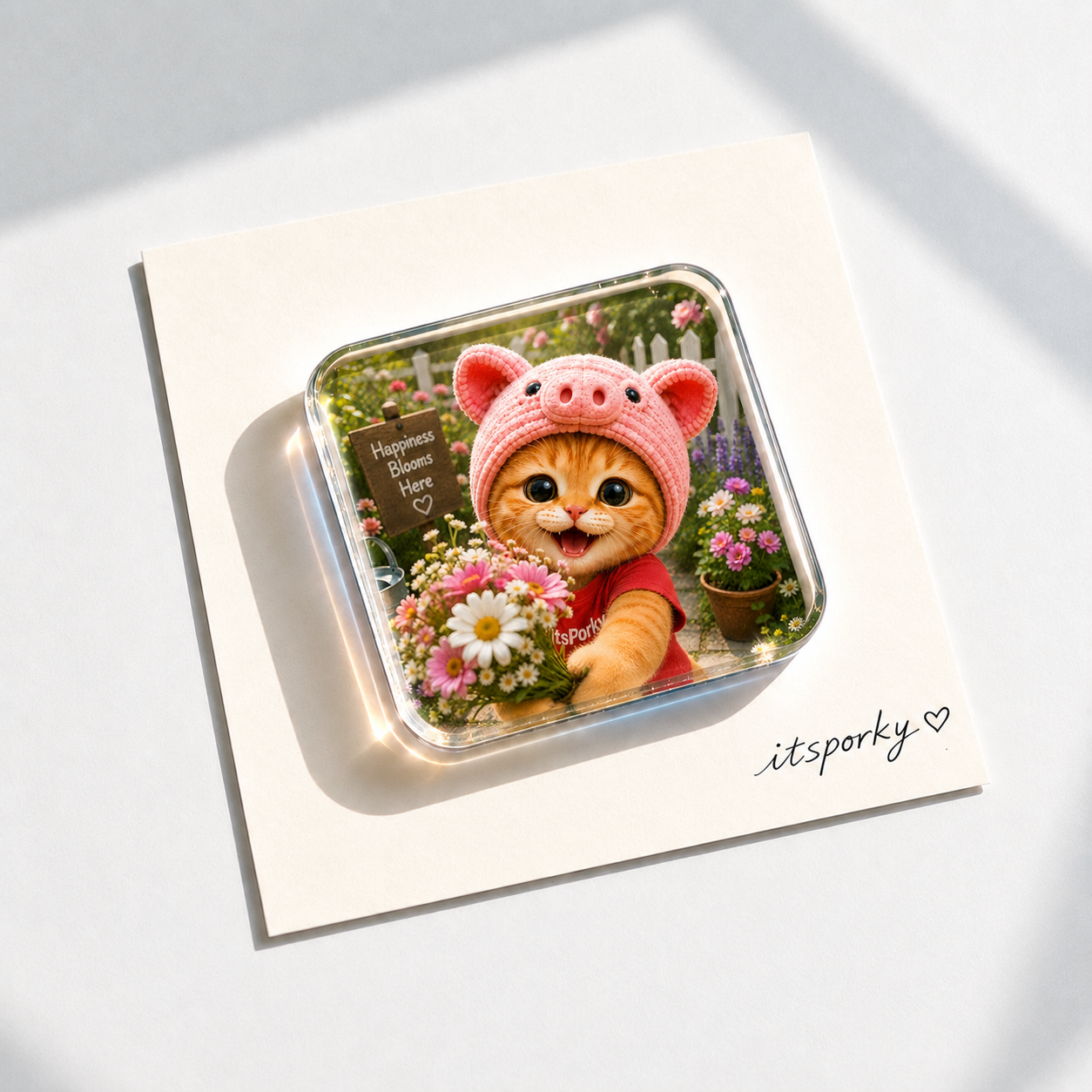 Porky Daily Acrylic Fridge Magnets