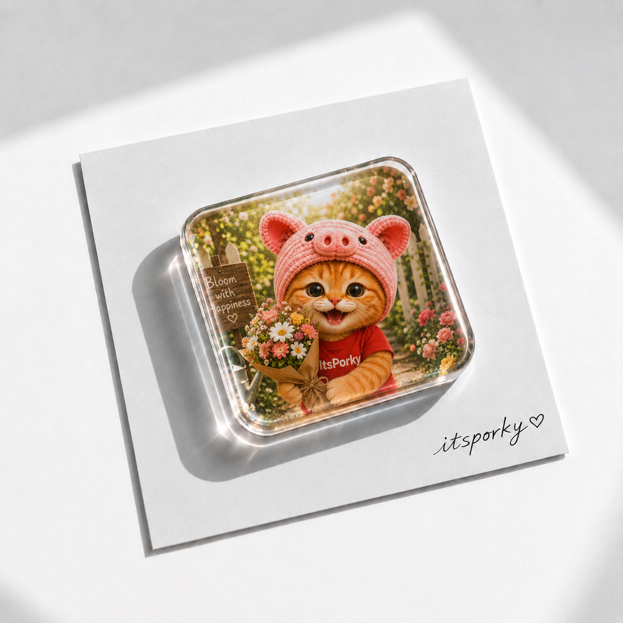 Porky Daily Acrylic Fridge Magnets