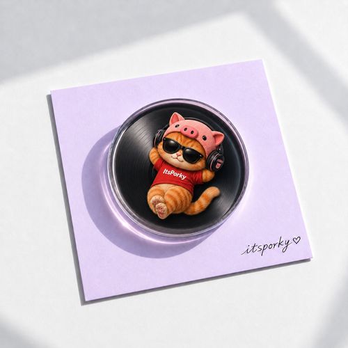 Porky Little Worlds Acrylic Fridge Magnets
