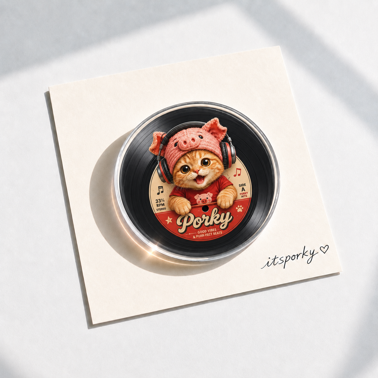 Porky Little Worlds Acrylic Fridge Magnets
