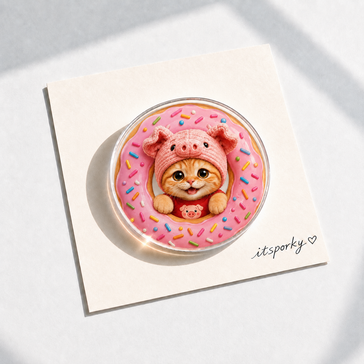 Porky Little Worlds Acrylic Fridge Magnets