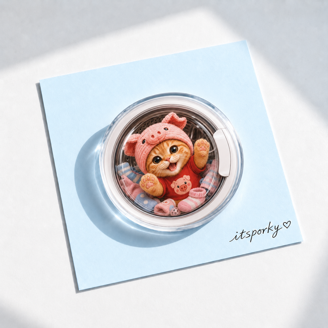 Porky Little Worlds Acrylic Fridge Magnets