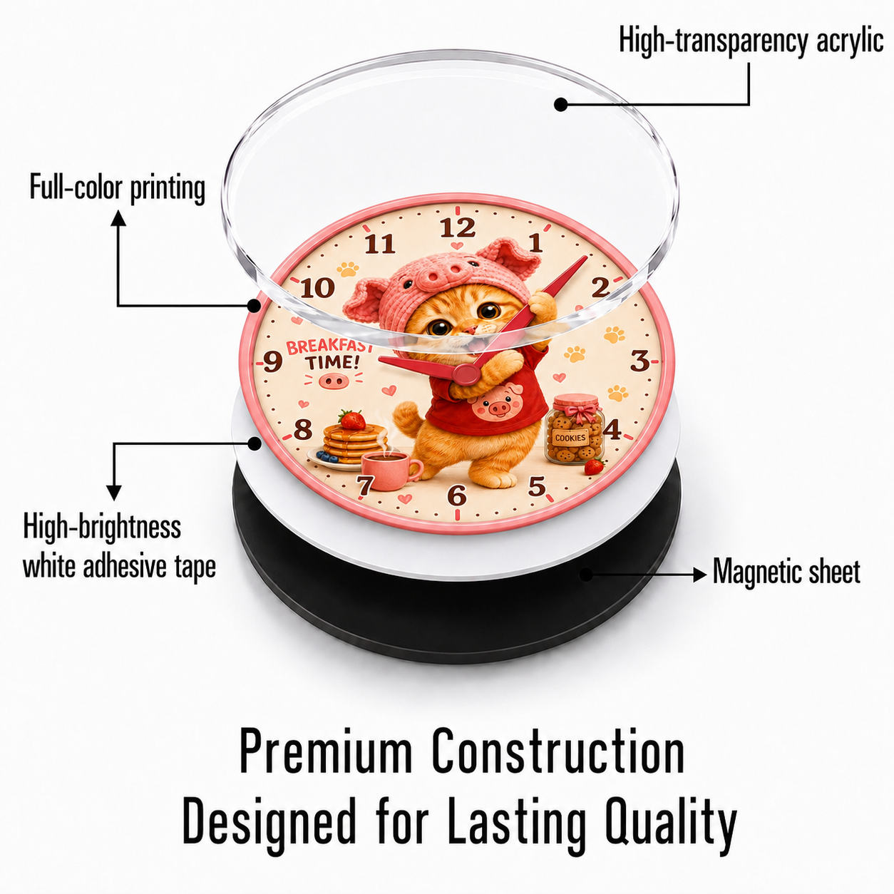Porky Little Worlds Acrylic Fridge Magnets