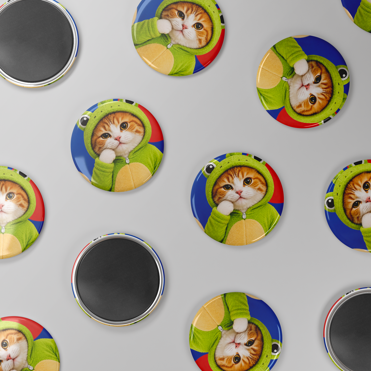 Froggy_Adventures_Round_Fridge_Magnet_RoundButtonMagnet_Scatter_Mockup.png_16051740