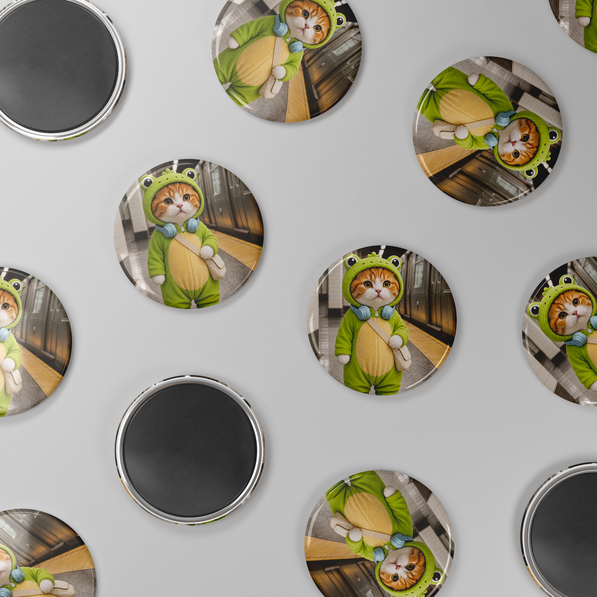 Froggy_Adventures_Round_Fridge_Magnet_RoundButtonMagnet_Scatter_Mockup.png_16051705